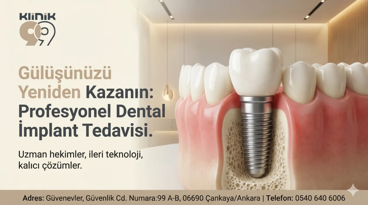 Dental Implant Treatment at Özel Klinik 99 Oral and Dental Health Polyclinic